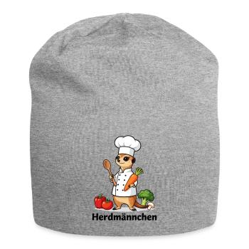 Herdmännchen Koch Gastronomie Lustig Gastro - Jersey-Beanie - Grau meliert - Vorne