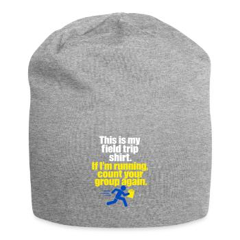 Funny Teacher Field Trip Count Your Group Again - Jersey Beanie - heather grey - Front