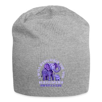 I remember for you – Alzheimer's education - Jersey Beanie - heather grey - Front