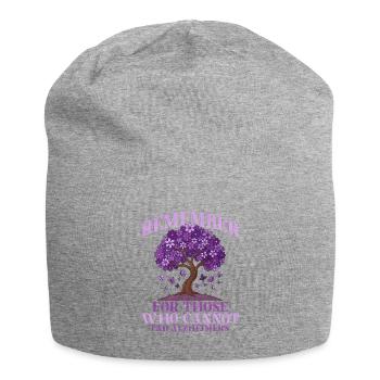For all those who cannot end Alzheimer's. - Jersey Beanie - heather grey - Front