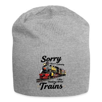 Humour ferroviaire - Bonnet en jersey - gris chiné - Devant