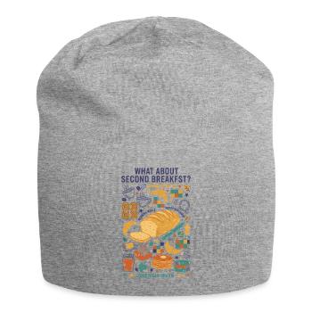 Breakfast What About Second Breakfast Brunch - Jersey Beanie - heather grey - Front