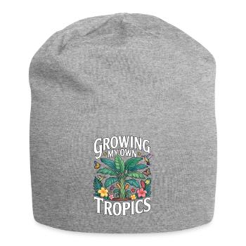Growing My Own Tropics Tropical Garden - Jersey Beanie - heather grey - Front