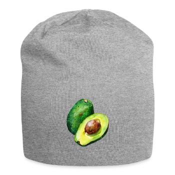 Avocat frais - Bonnet en jersey - gris chiné - Devant
