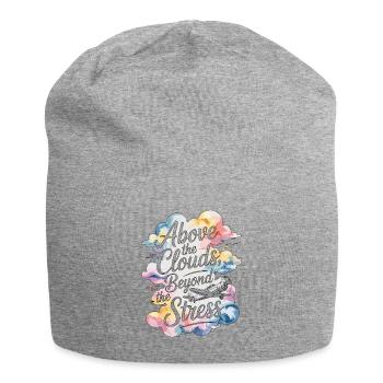 Private Pilot Above The Clouds Aviation Enthusiast - Jersey Beanie - heather grey - Front
