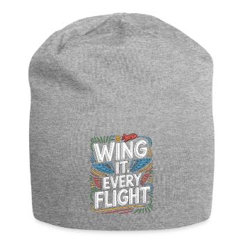Pilote privé : S’en sortir Chaque vol aime l’aviation - Bonnet en jersey - gris chiné - Devant