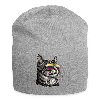 Drapeau du Chat Colombien Colombie - Bonnet en jersey - gris chiné - Devant
