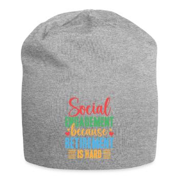 Engagement des citations d’un travailleur social à la retraite - Bonnet en jersey - gris chiné - Devant