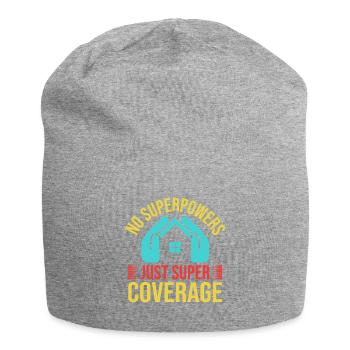 Assurance Super Couverture Agent d’Assurance Drôle - Bonnet en jersey - gris chiné - Devant