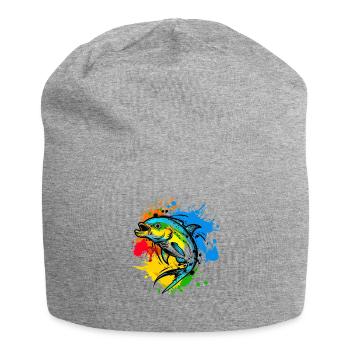 Graphiques de pêcheur - Bonnet en jersey - gris chiné - Devant