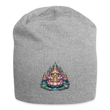 Palais du temple du lotus dans l’eau - Bonnet en jersey - gris chiné - Devant