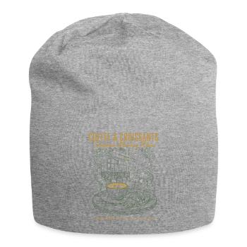 Croissants au café pour le petit-déjeuner Matin européen - Bonnet en jersey - gris chiné - Devant