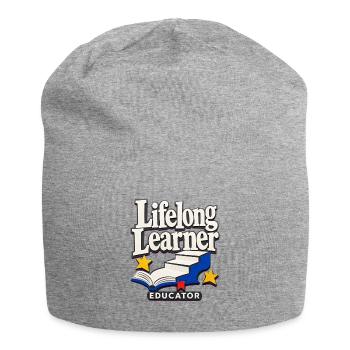 Enseignant pour apprenants tout au long de la vie : Enseignant de rentrée à l’école C - Bonnet en jersey - gris chiné - Devant