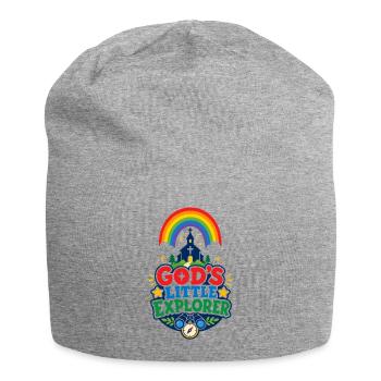 Le petit explorateur de Dieu - Bonnet en jersey - gris chiné - Devant