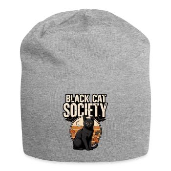 Black Cat Halloween – Black Cat Gesellschaft - Jersey-Beanie - Grau meliert - Vorne