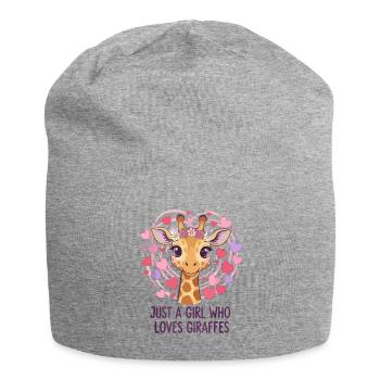 Giraffenliebe Mädchen GIRAFFE - Jersey-Beanie - Grau meliert - Vorne