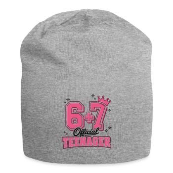 13. Geburtstags-Shirt Lustiges Meme 67. Geburtstag 13 - Jersey-Beanie - Grau meliert - Vorne