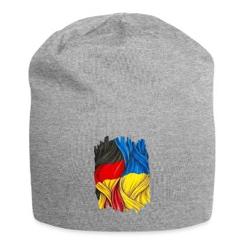 Fiers du drapeau allemand et ukrainien - Bonnet en jersey - gris chiné - Devant