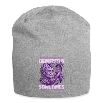 Œuvres de sensibilisation à la démence violette - Bonnet en jersey - gris chiné - Devant