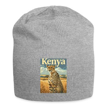 Aventure de safari au Kenya Savane de guépard Nature - Bonnet en jersey - gris chiné - Devant