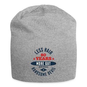 Diable du 80e anniversaire - Bonnet en jersey - gris chiné - Devant