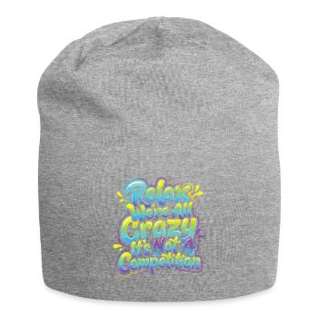 Entspannen Sie Sich, Wir Sind Alle Verrückt - Jersey-Beanie - Grau meliert - Vorne