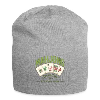 Mahjong-Spiel Sozialclub-Mahjong-Spieler - Jersey-Beanie - Grau meliert - Vorne