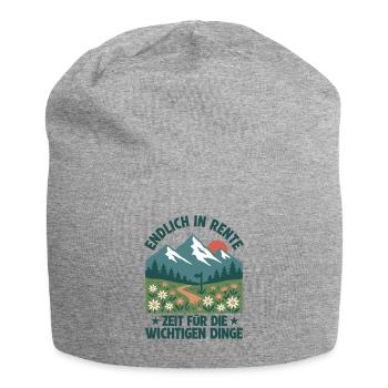 Rente Retro Berge Zeit zu Wandern - Jersey-Beanie - Grau meliert - Vorne