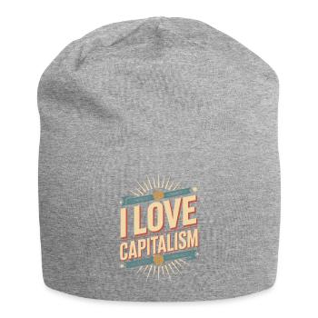 I Love Capitalism Entrepreneurs Stocks Capitalism - Jersey Beanie - heather grey - Front