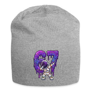 67 Dabbing Astronaut Six Seven Meme Brainrot Junge - Jersey-Beanie - Grau meliert - Vorne
