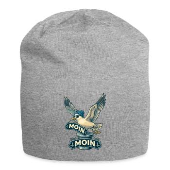 Coole Möwe Moin Moin Norddeutschland - Jersey-Beanie - Grau meliert - Vorne