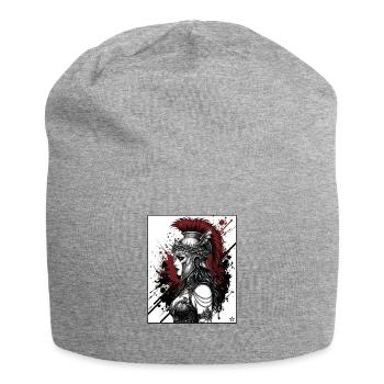 Valkyrie War Helmet Punk - Jersey Beanie - heather grey - Front