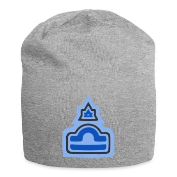 Zodiac Tribal Libra and Air - Jersey Beanie - heather grey - Front