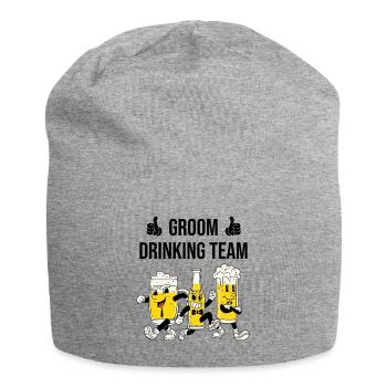 Groom Drinking Team - Jersey Beanie - heather grey - Front