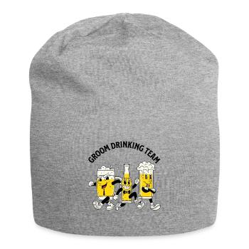 Groom Drinking Team - Jersey Beanie - heather grey - Front