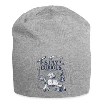 Curious Remains: Scientific Doodles - Jersey Beanie - heather grey - Front