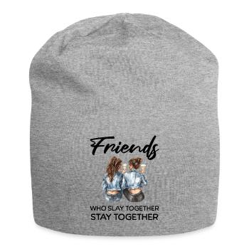 Les amis tuent ensemble - Bonnet en jersey - gris chiné - Devant