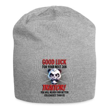 Funny Farewell Coworker - Jersey Beanie - heather grey - Front