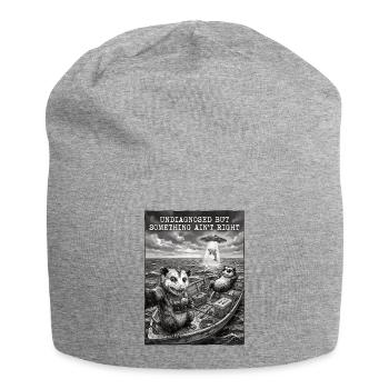 Undiagnosed but something ain't right - Jersey Beanie - heather grey - Front