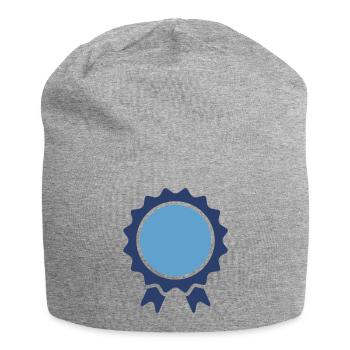 Achievement Award Badge Ribbon Design - Jersey Beanie - heather grey - Front