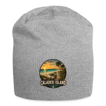 Caladesi Island Vacation Beach Sea Florida - Jersey Beanie - heather grey - Front