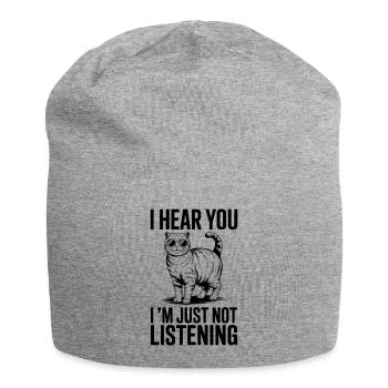 Scottish Folding Cat Scottish Fold Gift - Jersey Beanie - heather grey - Front