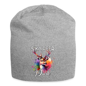 Sika deer dad - Jersey Beanie - heather grey - Front