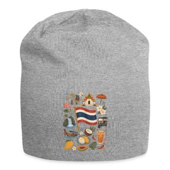 Thailand | Temples, Tropics & Street Food - Jersey Beanie - heather grey - Front