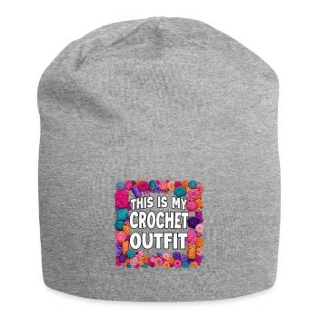 This is my crochet outfit - Jersey Beanie - heather grey - Front