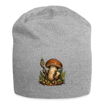 Mooshroom Guardian of the Forest - Jersey Beanie - heather grey - Front