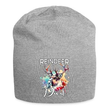 Reindeer Dad - Jersey Beanie - heather grey - Front
