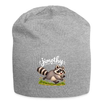 Jimothy Raccoon Meme - Jersey Beanie - heather grey - Front