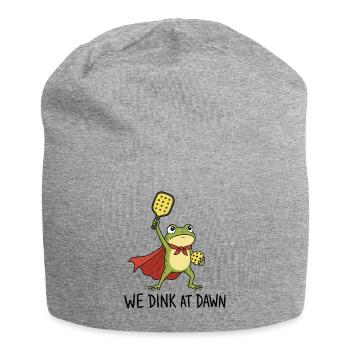 We Dink At Dawn - Pickleball Frog Padel Sport - Jersey Beanie - heather grey - Front