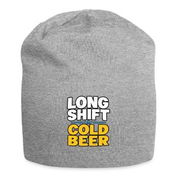 Bierliebhaber Bierliebe Bier Fan Geschenk - Jersey-Beanie - Grau meliert - Vorne